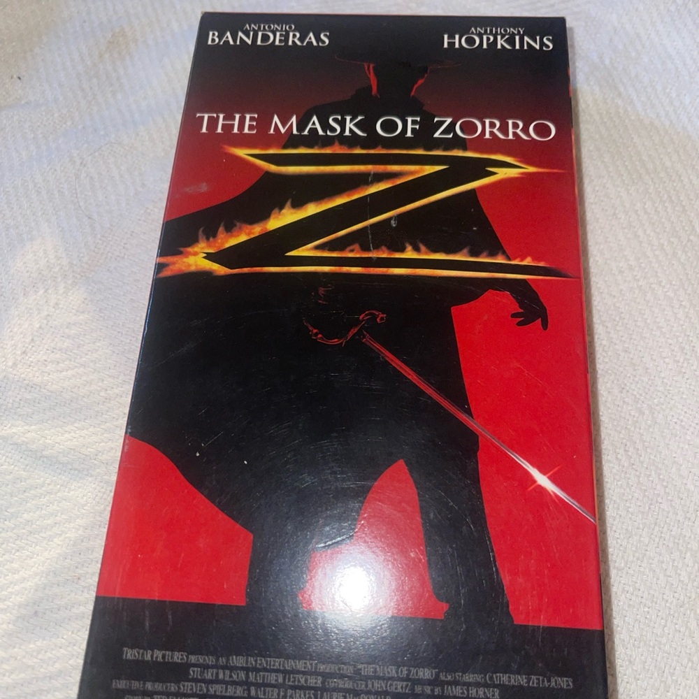 The Mask of Zorro VHS tape